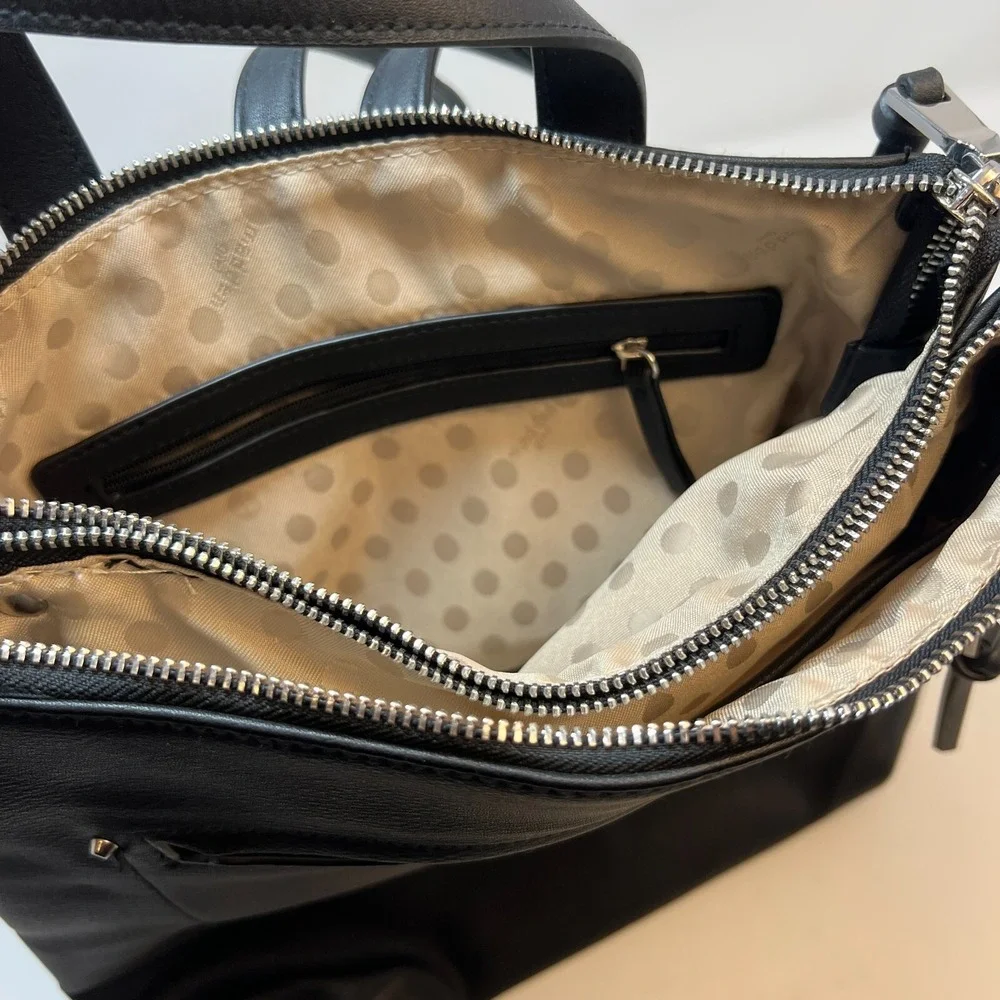 Steve Madden Black Backpack‎ Purse Excellent Condition 14.5
